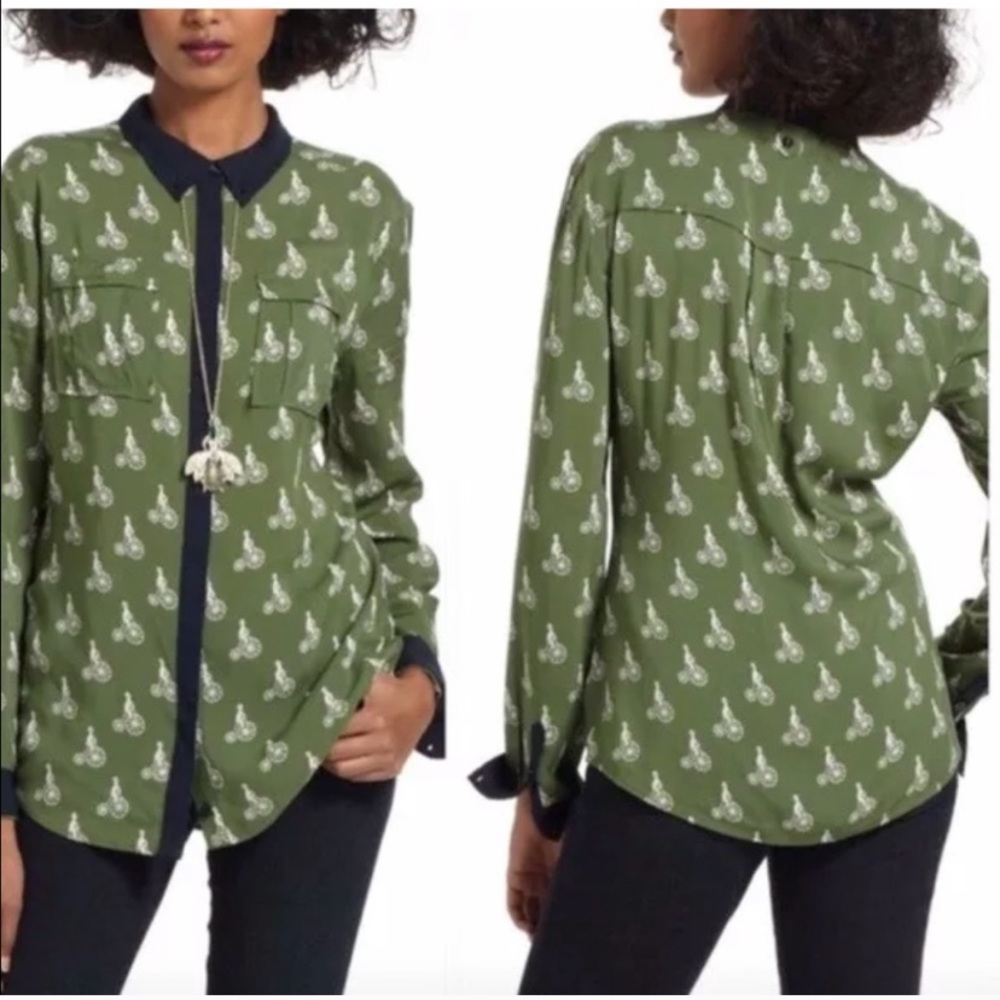 Anthro bicycle blouse 🚲🚲🚲